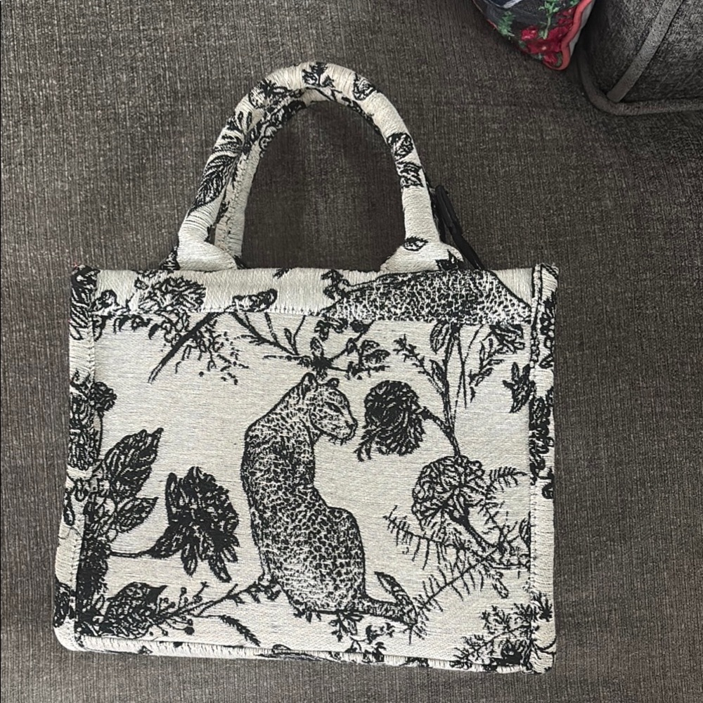 Elegant Black and White Tote Bag